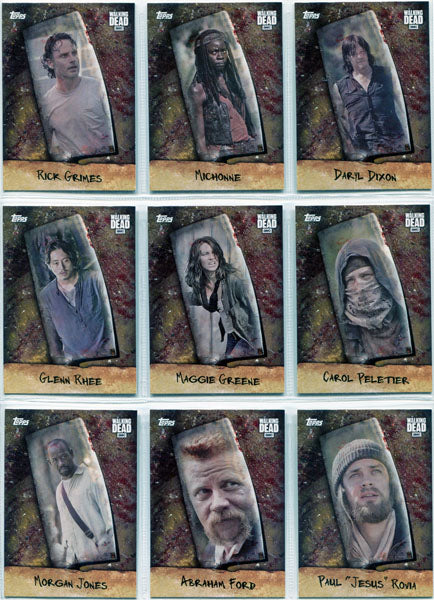 Walking Dead Season 6 Chop Complete 10 Card Chase Set
