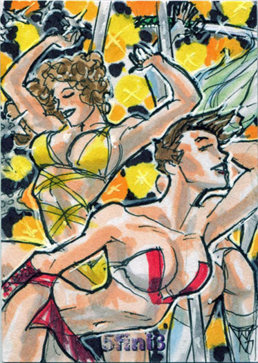 Female Persuasion Series 5 TFP5 5fini3 Sketch Card by John Watkins-Chow 3 of 3