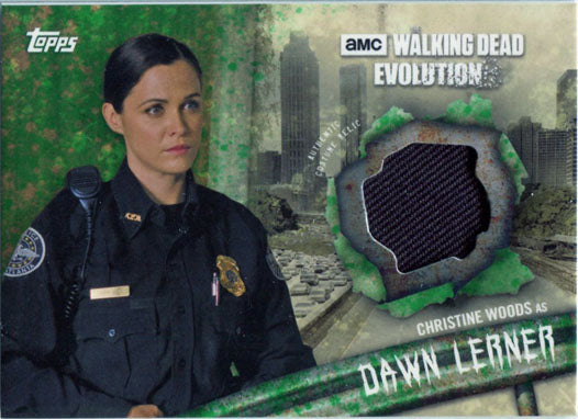 Walking Dead Evolution Costume Wardrobe Card R-DL Christine Woods as Dawn #13/25