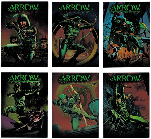 Arrow Season One Comic Book Covers Cryptomium Foil Complete 6 Card Chase Set