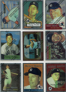 Topps Finest Baseball 1996 Mickey Mantle Chrome Commemorative Insert Set 1-19