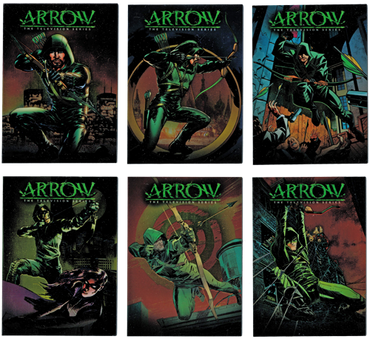 Arrow Season One Comic Book Covers Cryptomium Foil Complete 6 Card Chase Set
