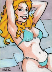 Larry Welz Cherry Sketch Card by Chad Cicconi