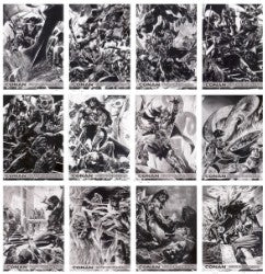 Conan: Art of the Hyborian Age Ode to the Cimmerian Complete 12 Card Set