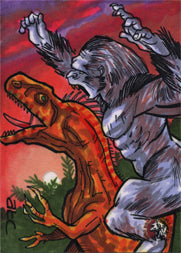 King Kong 5finity JAM 2011 Sketch Card by Adam Cleveland