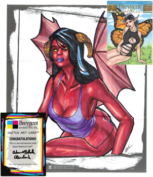 Breygent World of Fantasy Sketch Z-Card by Adam Cleveland