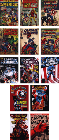 Captain America Movie Comic Covers 13 Card Chase Set
