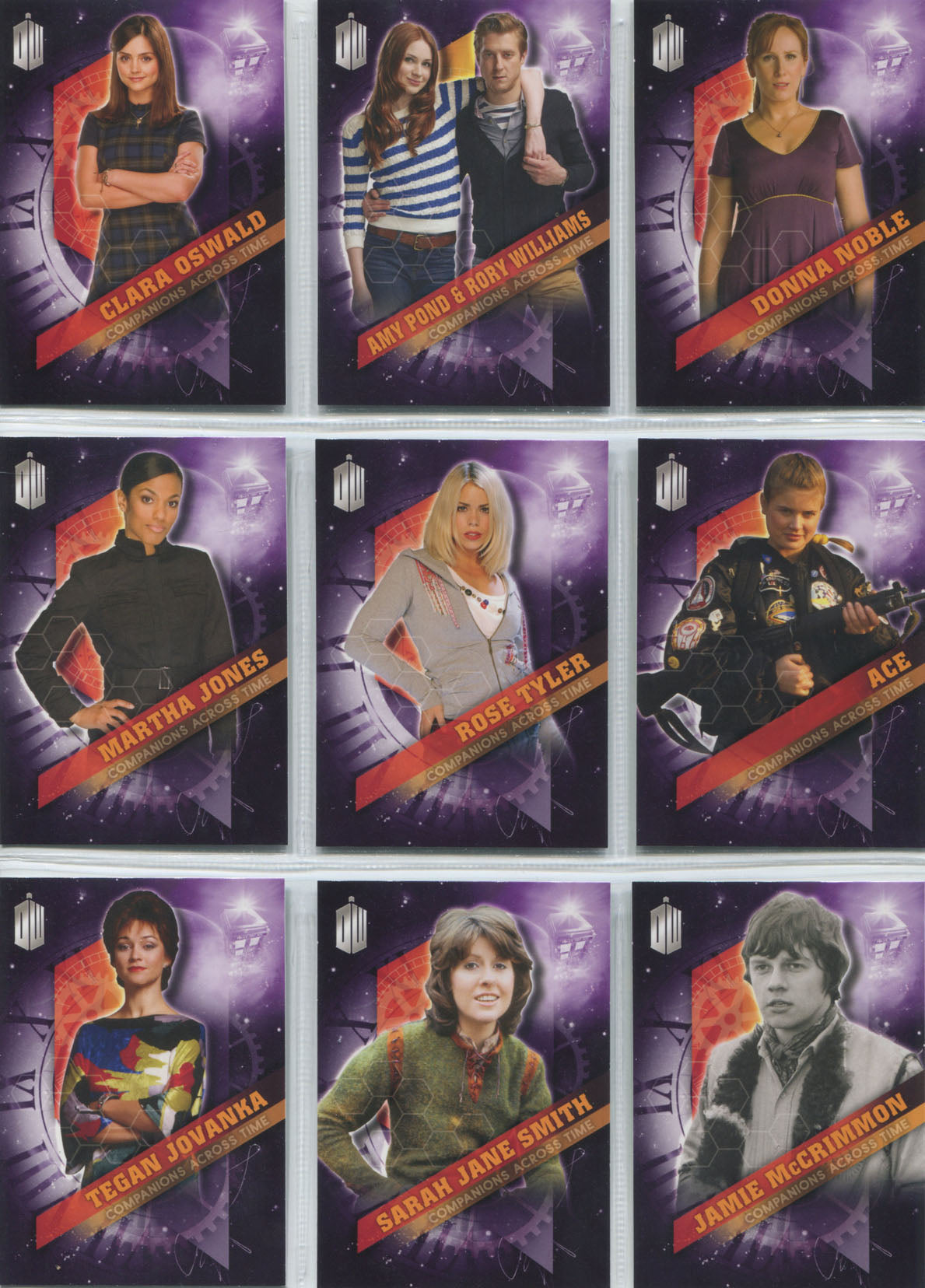 Doctor Who Timeless Companions Across Time Complete 10 Card Chase Set