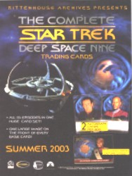 Complete Star Trek Deep Space Nine Trading Card Sell Sheet
