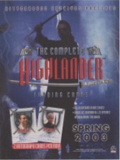 Complete Highlander the Series Trading Card Sell Sheet