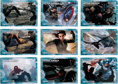 Captain America Movie 2 Winter Soldier Concept Series Complete 27 Card Chase Set