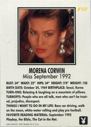 Playboy 1996 September Edition Autograph Card 117 Morena Corwin 0360/2750