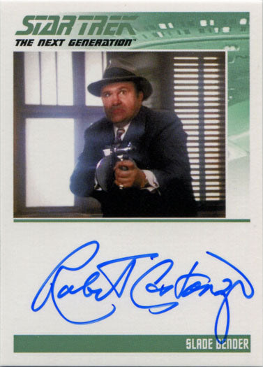 Star Trek TNG Portfolio Prints S2 Autograph Card Robert Costanzo as Slade Bender