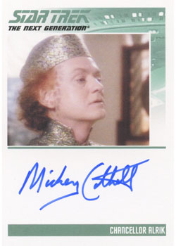 Star Trek TNG Heroes & Villains Autograph Card Mickey Cottrell as Alrik
