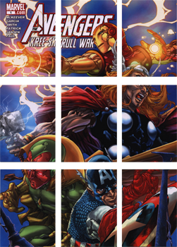 Avengers Kree-Skrull War Cover Art Complete 9 Card Chase Set