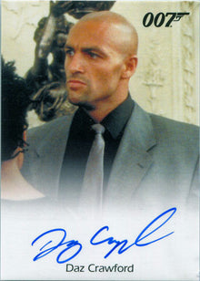 James Bond Archives 2017 Final Autograph Card Daz Crawford Zukovskys Henchman