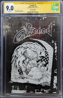Creech #1 Graded CGC 9.0 Black & White Variant Signed by Greg Capullo