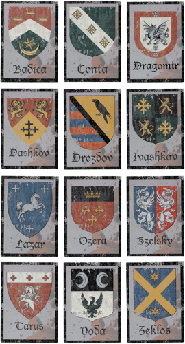 Vampire Academy Blood Sisters Crest Badge 12 Card Chase Set