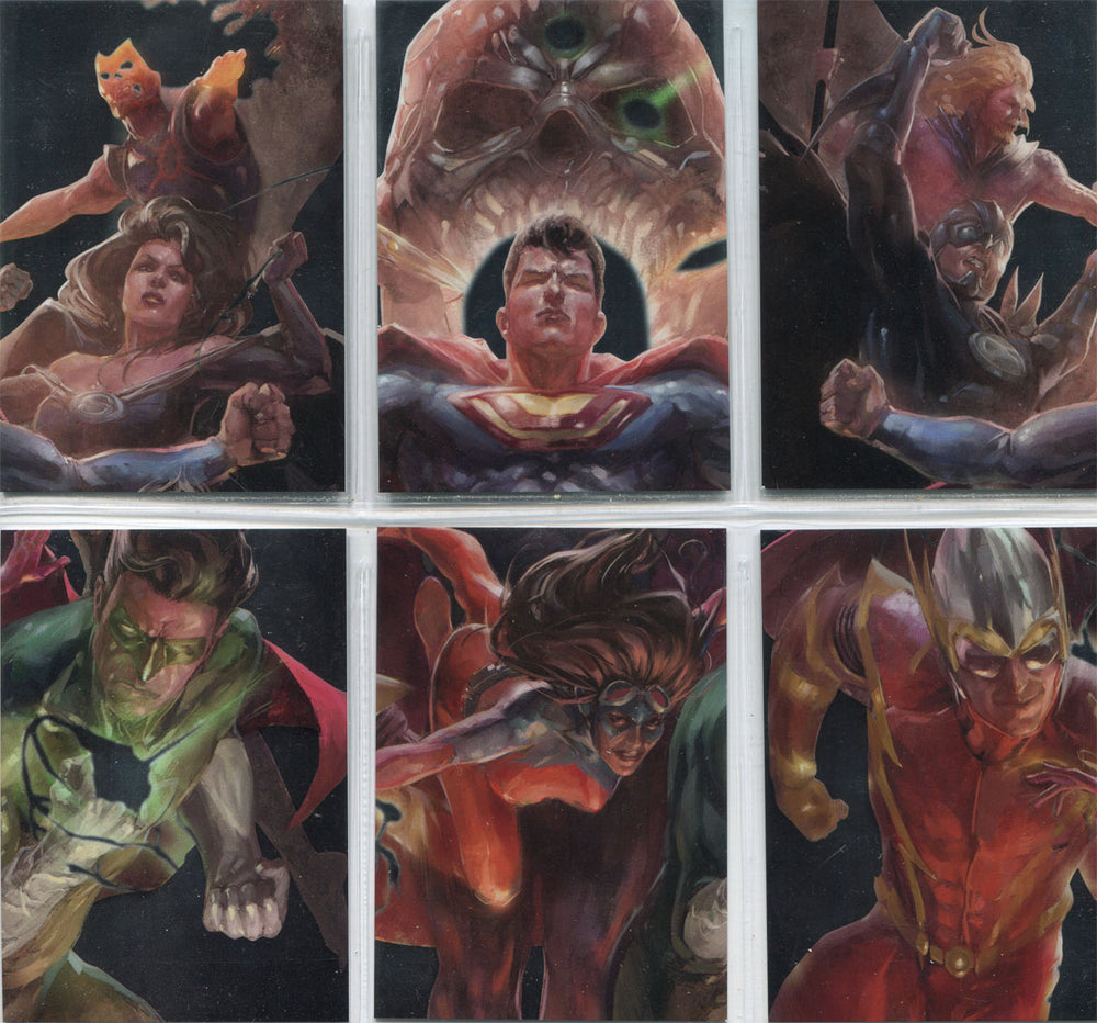 DC Comics Super-Villains Crime Syndicate Silver Foil Parallel 6 Card Chase Set