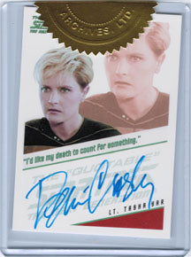 Star Trek TNG Heroes & Villains Autograph Card Denise Crosby as Tasha Yar