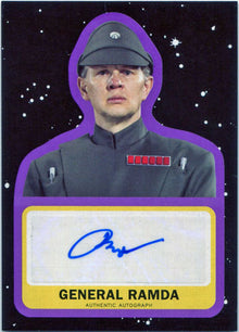 Star Wars Journey to Last Jedi Autograph Card A-RC Purple Richard Cunningham 72