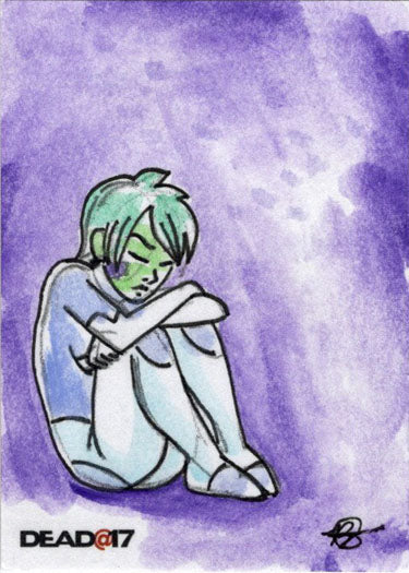 Dead@17 5finity Series 2 15th Anniversary Sketch Card by Brenon Conn V2