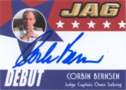 JAG Premiere Edition D18 Corbin Bernsen Autograph Card
