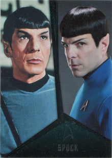 Star Trek TOS Captains Collection Bridge Crew Chase Card D2 Spock Nimoy Quinto