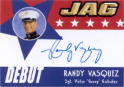 JAG Premiere Edition D3 Randy Vasquez Autograph Card