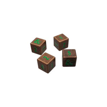 Dungeons & Dragons Heavy Metal Dice: Feywild Copper and Green D6 Set