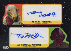 Star Wars Journey Rise Skywalker Autograph Card DA-KR Paul Kasey Tim Rose 3/5 CGC 8.5 NM/Mint+