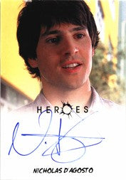 Heroes Archives Autograph Card Nicholas DAgosto as West Rosen