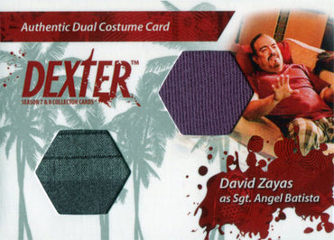 Dexter Seasons 7 & 8 Costume Wardrobe Card DC1 David Zayas Sgt. Angel Batista V2