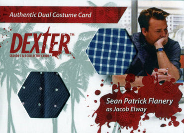 Dexter Seasons 7 & 8 Costume Wardrobe Card DC4 Sean Patrick Flanery Jacob Elway