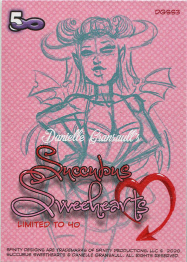 Succubus Sweethearts 5finity 2020 Promo Card DGSS3 /40