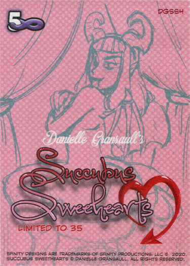 Succubus Sweethearts 5finity 2020 Promo Card DGSS4 /35