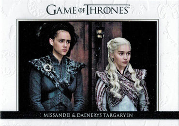 Rittenhouse 2020 Game of Thrones Season 8 Relationships DL65 Chase Card
