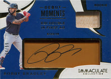 Panini Immaculate Baseball 2020 Debut Moments Auto Card DM-BR B. Bradley 64/99