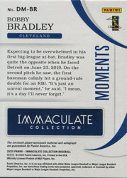 Panini Immaculate Baseball 2020 Debut Moments Auto Card DM-BR B. Bradley 64/99