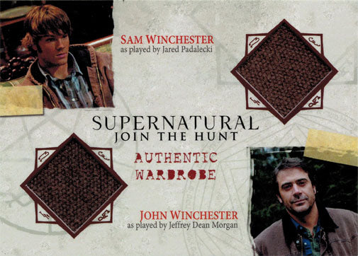 Supernatural Seasons One to Three Costume Wardrobe DM03 Sam & John Winchester