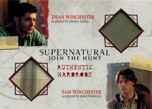 Supernatural Seasons One to Three Costume Wardrobe DM04 Sam & Dean Winchester
