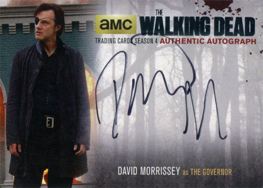 Walking Dead Season 4 Part 1 Autograph Card DM2 Silver David Morrissey Governor