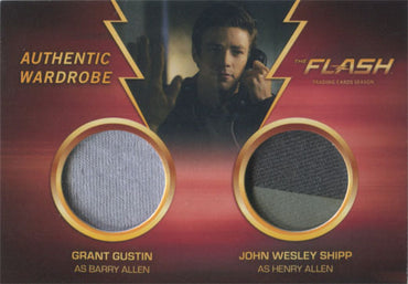 Flash Season 1 DM2 Dual Costume Wardrobe Card Grant Gustin John Wesley Shipp