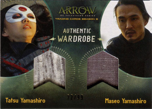 Arrow Season 3 Costume Wardrobe Card DM4 Rila Fukushima & Karl Yune #22 of 99