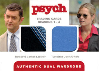Psych Seasons 1 to 4 Wardrobe Card DM4 Det Carlton Lassiter and Det Juliet OHara