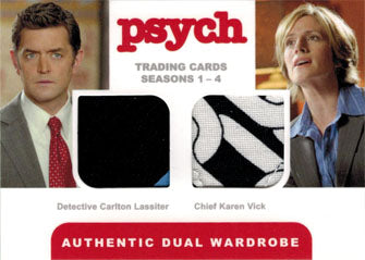 Psych Seasons 1 to 4 Wardrobe Card DM5 Det Carlton Lassiter and Chief Karen Vick