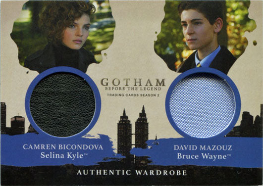 Gotham Season 2 Costume Wardrobe Card DM6 Selina Kyle & Bruce Wayne