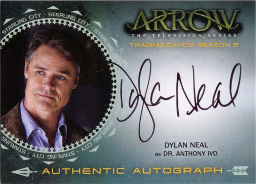Arrow Season 2 Autograph Card DN Dylan Neal as Dr. Anthony Ivo