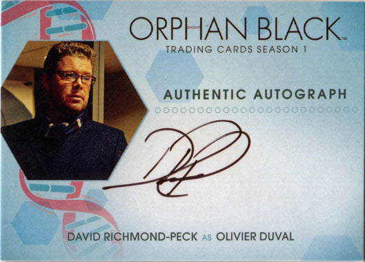Orphan Black Season 1 Autograph Card DRP David Richmond-Peck as Olivier Duval