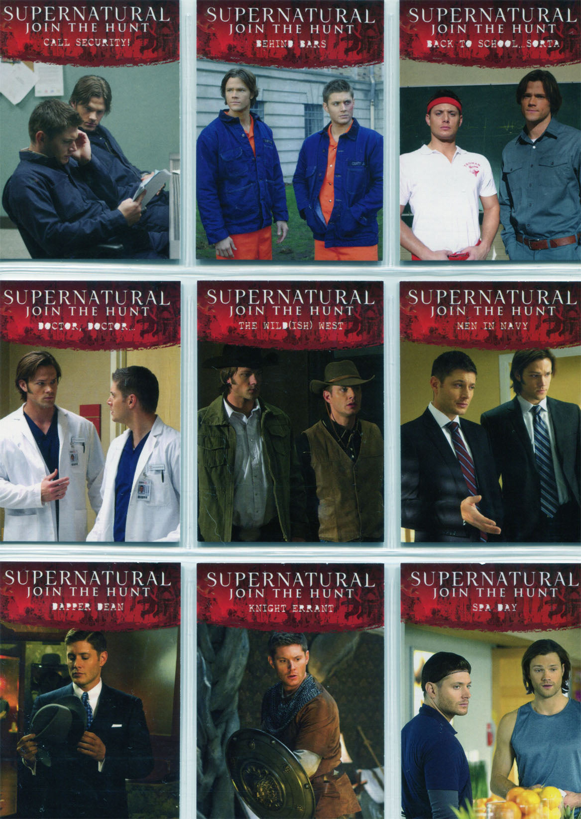 Supernatural Seasons 4 to 6 Disguises Complete 9 Chase Card Set D1 to D9